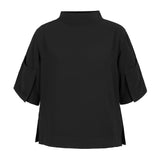 SANTORINI FUNNEL NECK SHIRT