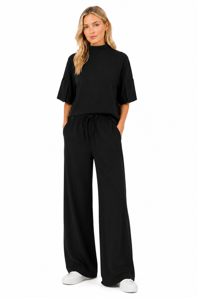 SANTORINI FUNNEL NECK SHIRT