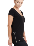 DEEP V NECK S/S T-SHIRT