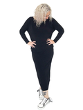 SIDE ZIP DRAPE L/S T-SHIRT