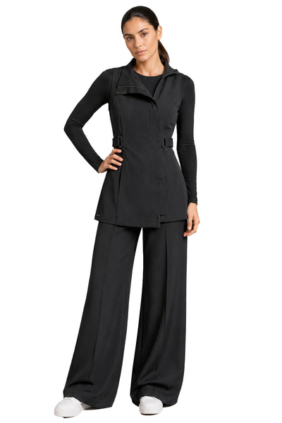 BLACKPANTS Milan Tunic Black styled with Chelsea Pant, Solid Undershirt