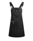 Apron & Straps - Black with Gold Hardware