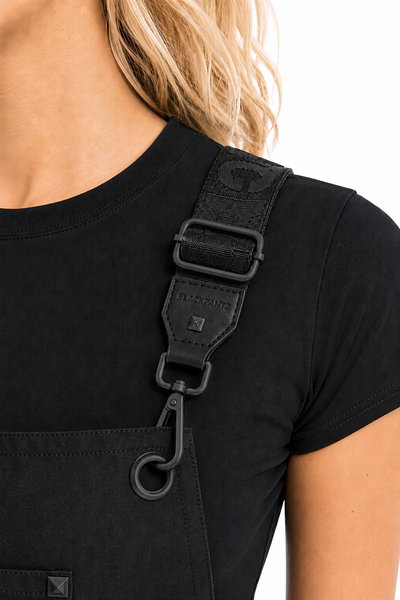Apron & Straps - Black with Black Hardware