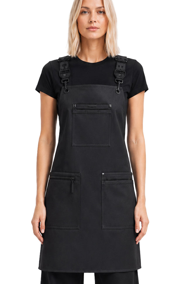 Apron & Straps - Black with Black Hardware
