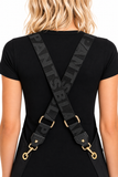 Apron & Straps - Black with Gold Hardware