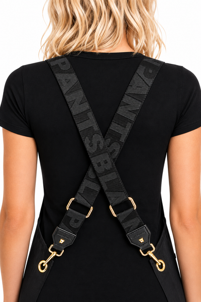 Apron & Straps - Black with Gold Hardware