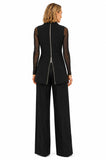 Back view of the BLACKPANTS Boston Vest showing the feature YKK zip that can be worn open for additional hip room and movement