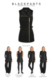BLACKPANTS Manhattan Tunic Gold styled with Chelsea Pant, Intelligent Legging, Mesh Undershirt and Solid Undershirt