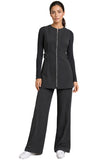 
MAYFAIR TUNIC styled with The Chelsea Pant and Solid Undershirt for a polished salon uniform