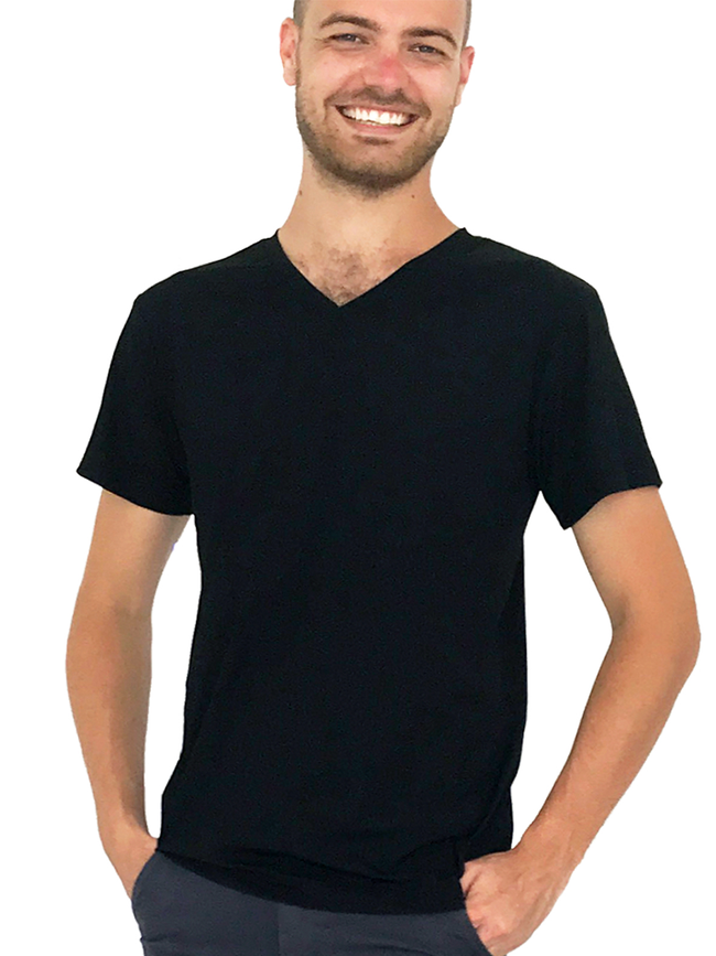 MENS V NECK T-SHIRT
