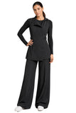 BLACKPANTS Milan Tunic Black styled with Chelsea Pant, Solid Undershirt