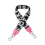 Apron & Straps - Black & White with Pink Tabs
