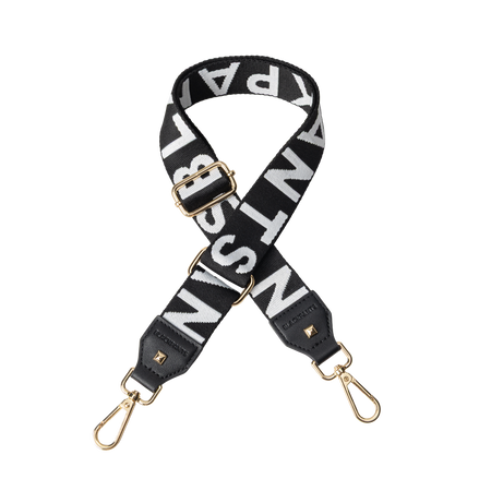 Apron & Straps - Black with Silver Hardware