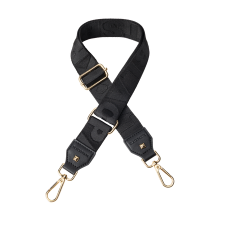 Apron & Straps - Black with Silver Hardware