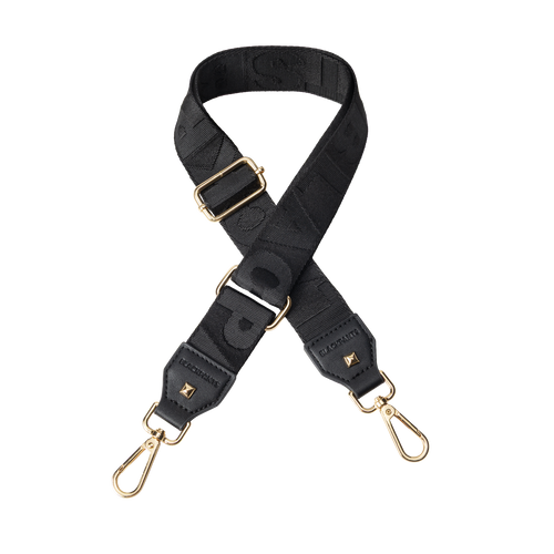 Straps Only - Black with Gold Hardware