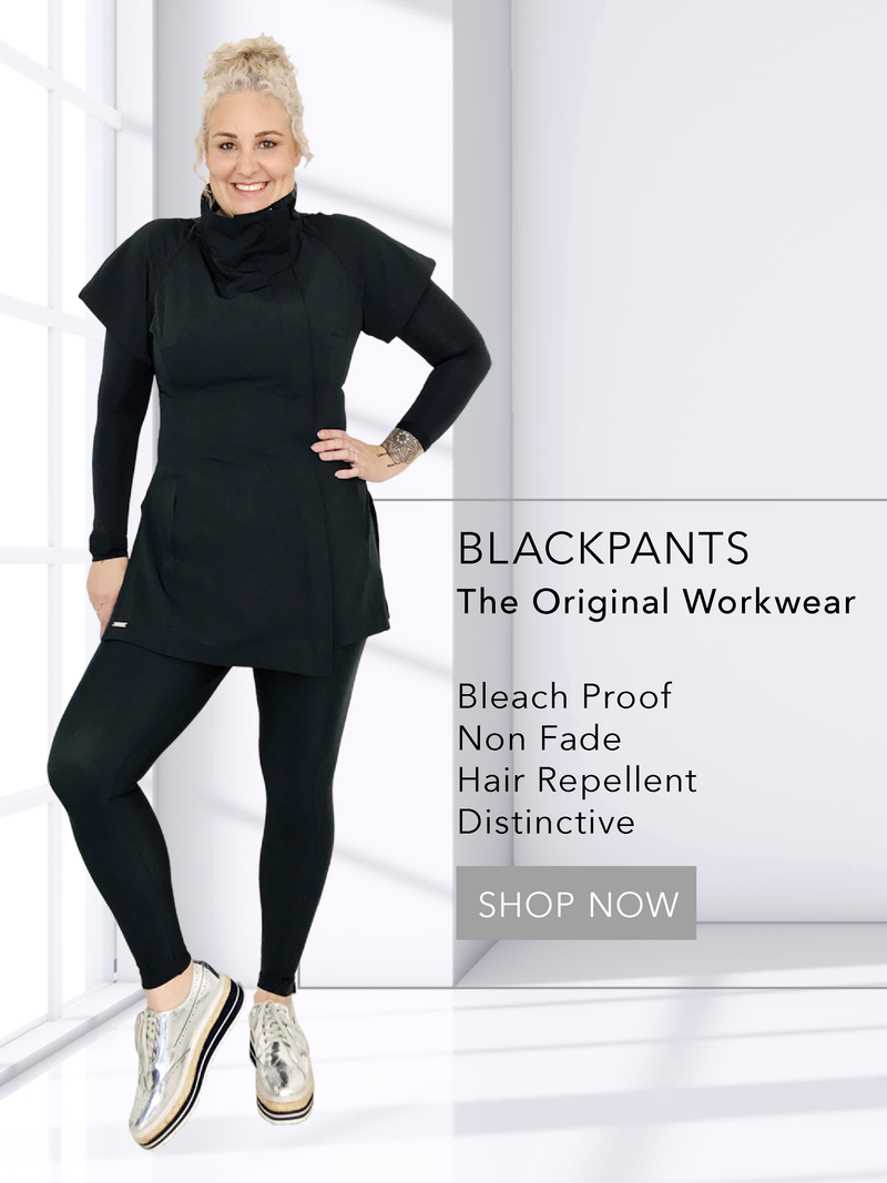 DEEP V NECK S/S T-SHIRT / Hairdressing & Salon Uniforms / Style meets  function / Blackpants The Original Workwear – BLACKPANTS-US