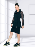Milan Tunic Black (AU08/US04), Undershirt Mesh Sleeve (Small) & Pencil Skirt (AU08/US04)