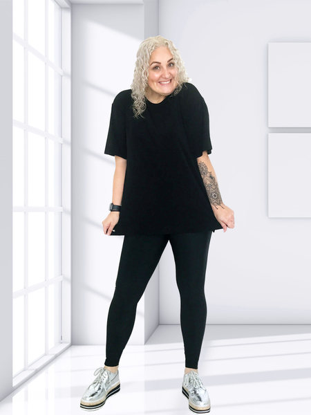 Shirt dresses with leggings sales